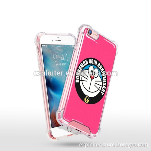 New technology shock proof phone back cover for iphone 6 plus cover clear design
